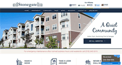 Desktop Screenshot of liveatstonegate.com